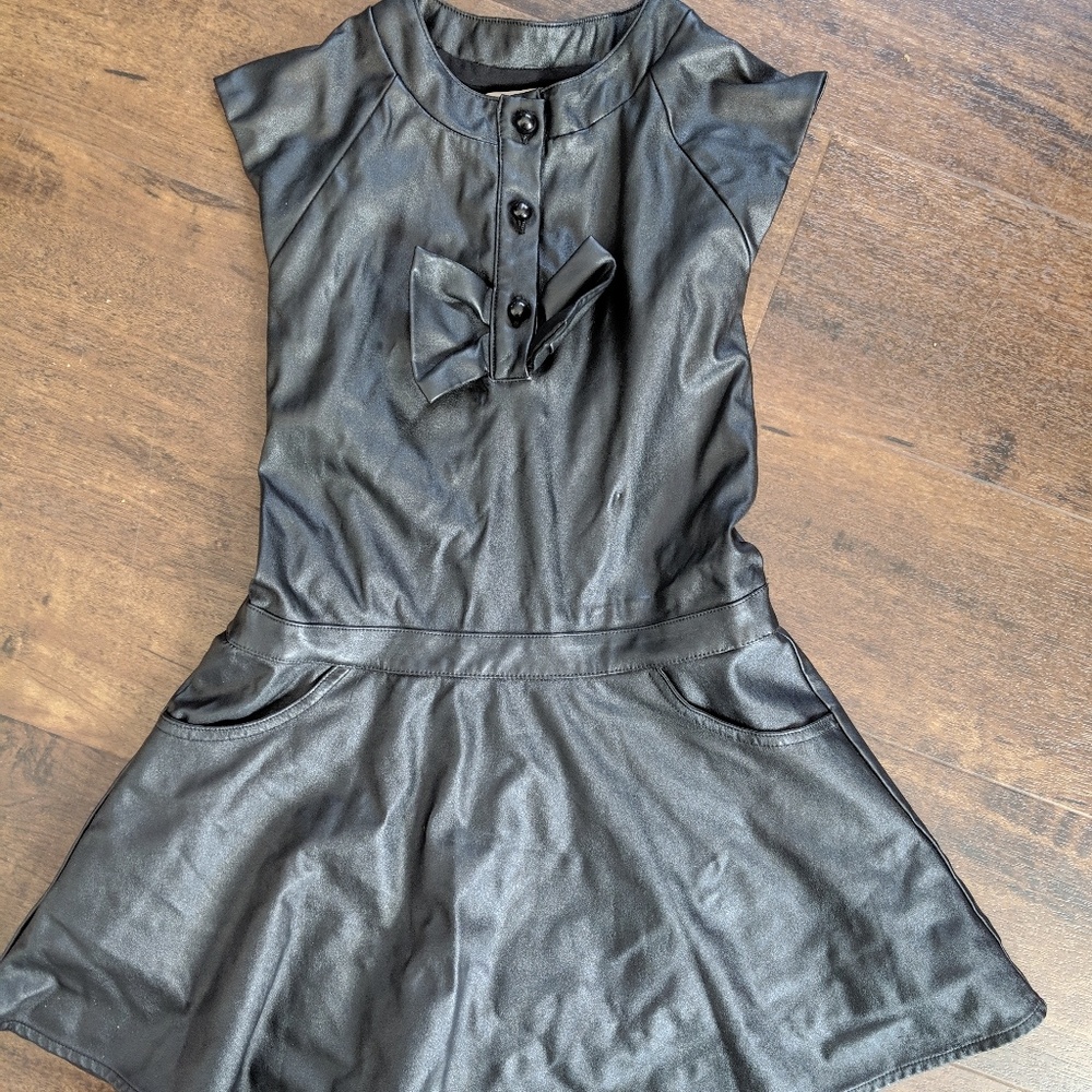 Sierra Julien soft pleather leather dress NWOT